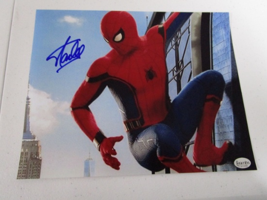 Stan Lee Spiderman Marvel Comics signed autographed 8x10 color photo Certified COA 430
