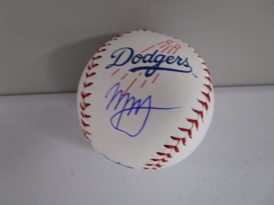 Manny Machado of the Los Angeles Dodgers signed autographed logo baseball Certified COA 305