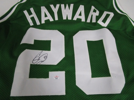 Gordon Hayward of the Boston Celtics signed green basketball jersey Certified COA 685