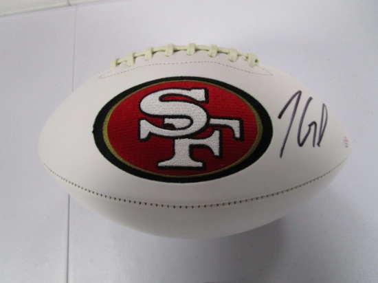 Jimmy Garoppolo of the San Francisco 49ers signed autographed logo football Certified COA 551