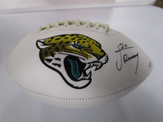 Jalen Ramsey of the Jacksonville Jaguars signed autographed logo football Certified COA 907