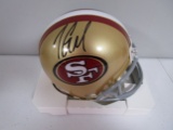 Jimmy Garoppolo of the San Francisco 49ers autographed mini football helmet Certified COA 714