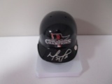 David Ortiz of the Boston Red Sox autographed mini World Series batting helmet Certified COA 031