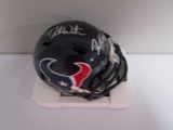 Desaun Watson DeAndre Hopkins of the Houston Texans signed mini helmet Certified COA 642