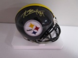 Antonio Brown of the Pittsburgh Steelers autographed mini football helmet Certified COA 250