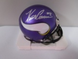 Kirk Cousins of the Minnesota Vikings signed mini football helmet Certified COA 696