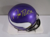 Adam Thielen of the Minnesota Vikings signed mini football helmet Certified COA 689