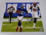 Saquon Barkley of the New York Giants signed 8x10 color photo Certified COA 397