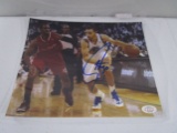 Steph Curry of the Golden State Warriors signed 8x10 color photo Certified COA 704