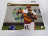 Jose Altuve of the Houston Astros signed 8x10 color photo Certified COA 157