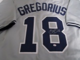 Didi Gregorius of the New York Yankees signed gray baseball jersey Certified COA 831