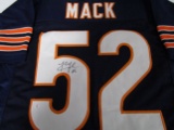 Kahlil Mack of the Chicago Bears signed blue football jersey Certified COA 883