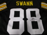 Lynn Swann of the Pittsburgh Steelers signed black football jersey Certified COA 302