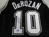 Demar DeRozan of the San Antonio Spurs signed black basketball jersey Certified COA 471