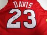 Anthony Davis of the New Orleans Pelicans signed red basketball jersey Certified COA 359