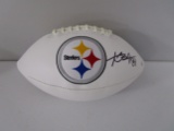 Antonio Brown of the Pittsburgh Steelers signed autographed logo football Certified COA 542