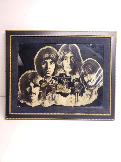 Nice Beatles Art Frame 19.5" BY 15.5"