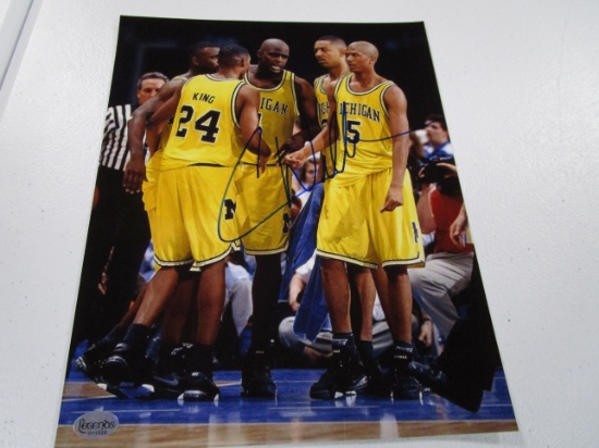 Chris Webber of the Michigan Wolverines signed autographed 8x10 photo COA 528