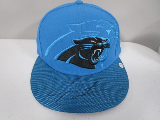 Cam Newton Carolina Panthers signed autographed team logo hat PAAS 536