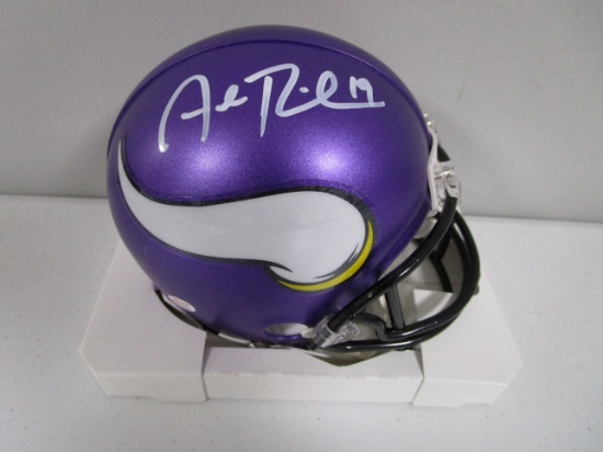Adam Thielen Minnesota Vikings signed autographed football mini helmet PAAS 688