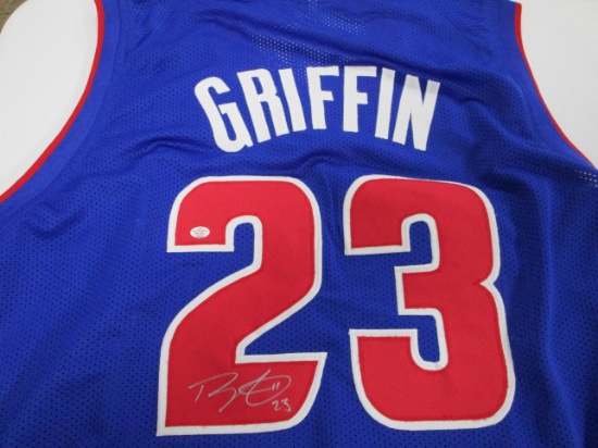 Blake Griffin of the Detroit Pistons signed autographed blue basketball jersey PAAS COA 905