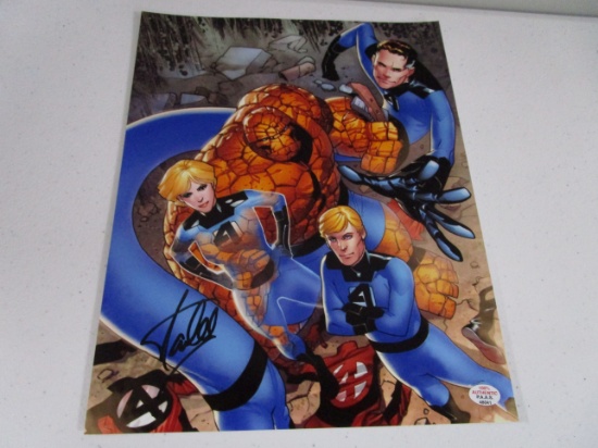 Stan Lee Fantastic Four signed autographed 8x10 color photo PAAS COA 041