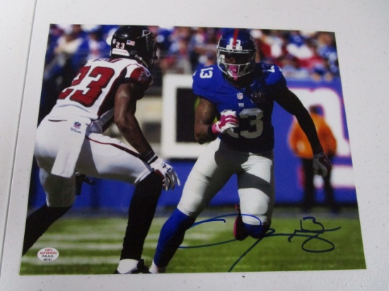 Odell Beckham New York Giants signed autographed 8x10 color photo PAAS COA 191