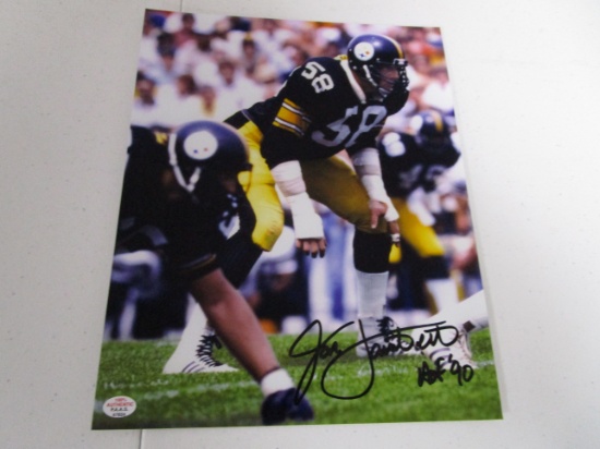 Jack Lambert Pittsburgh Steelers signed autographed 8x10 color photo PAAS COA 824