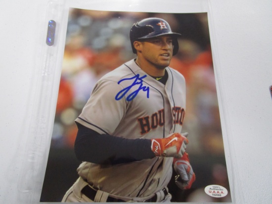 George Springer Houston Astros signed autographed 8x10 color photo UAA COA 088