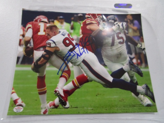 JJ Watt Houston Texans signed autographed 8x10 color photo PAAS COA 413