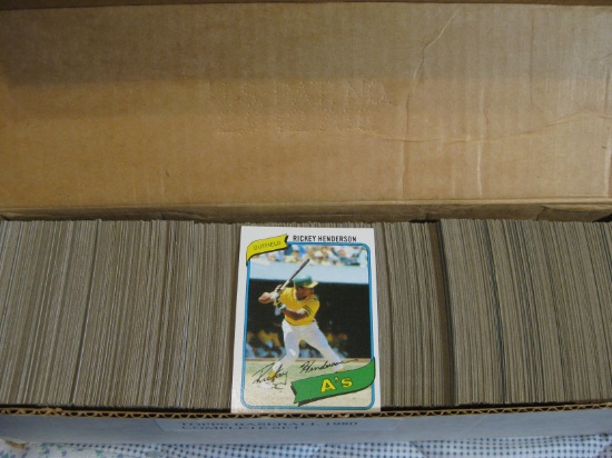 1980 TOPPS BASEBALL SET COMPLETE MINT WITH RICKEY HENDERSON ROOKIE