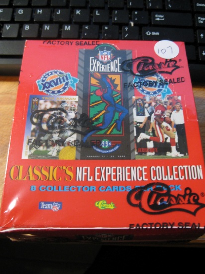 1993 CLASSIC FOOTBALL SEALED WAX BOX