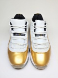 Nike Air Jordan 11 XI Retro Low Closing Ceremony White Gold 528895-103 Size 8