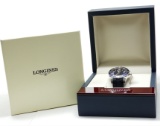 Mens Longines HydroConquest Blue Dial Stainless Steel Men's Watch with Box