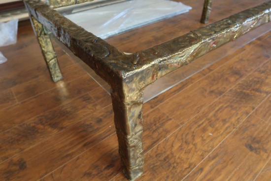 Hand-crafted Brass Table.