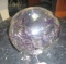 Art Glass by Peter Barnhall - Purple and Clear Glass Ball
