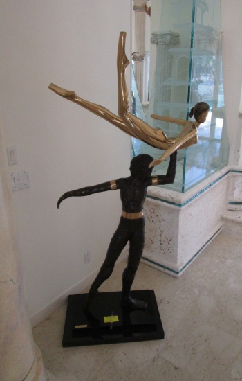 Bronze by Prince Monyo - Limited Edition no. 1 of 15 signed - Titled - Nureyev & Margot