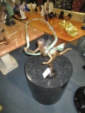 Nude Woman dancing with Ribbon - Bronze Unsigned