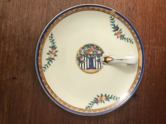 1930s Noritake Lemon plate with side handle