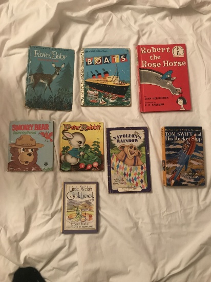 Lot of 8 Used  Collectible and some Vintge Childrens Books