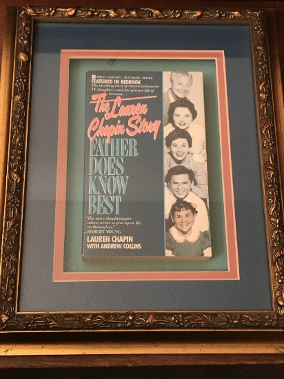 Framed book "The Lauren Chapin Story - Father Does Know Best"