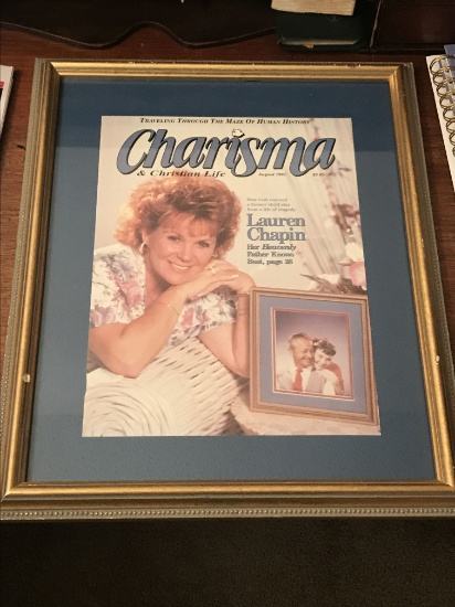 Charisma christian magazine cover framed featuring Lauren Chapin