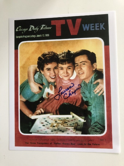 Autographed Print of cover of Chicago Daily Tribune TV week