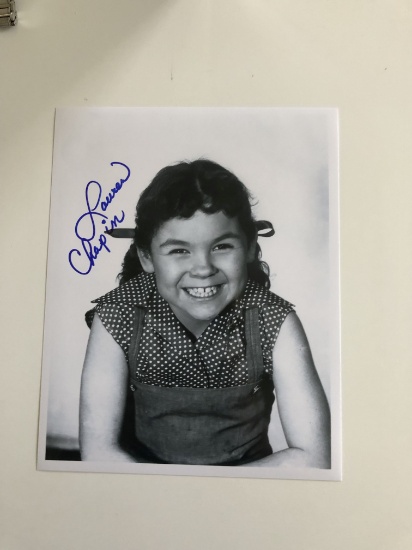 Autographed photos by Lauren Chapin