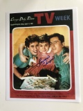 Autographed Print of cover of Chicago Daily Tribune TV week