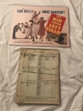 Original Shooting Schedule, Screenplay and Movie Poster for 