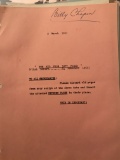 Revision pages of the Final Draft - an original screenplay for 