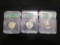 Lot of 3 - US Silver Quarters - 1951, 1954D & 1956 - Graded by ICG - AU58, AU58 and PR70