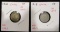 1918 & 1920 Chile 10 Cent - VF Graded - Lot of 2