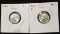 Lot of 2 - 1946 and 1946D US Silver Dimes - Ungraded